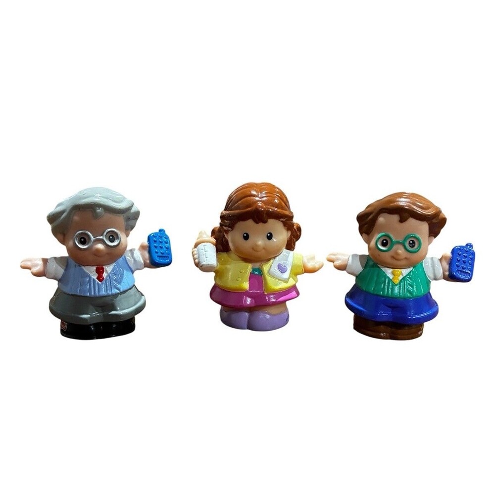 Fisher Price Little People Mom, Dad & Grandpa Figures for Sweet Sounds Home
